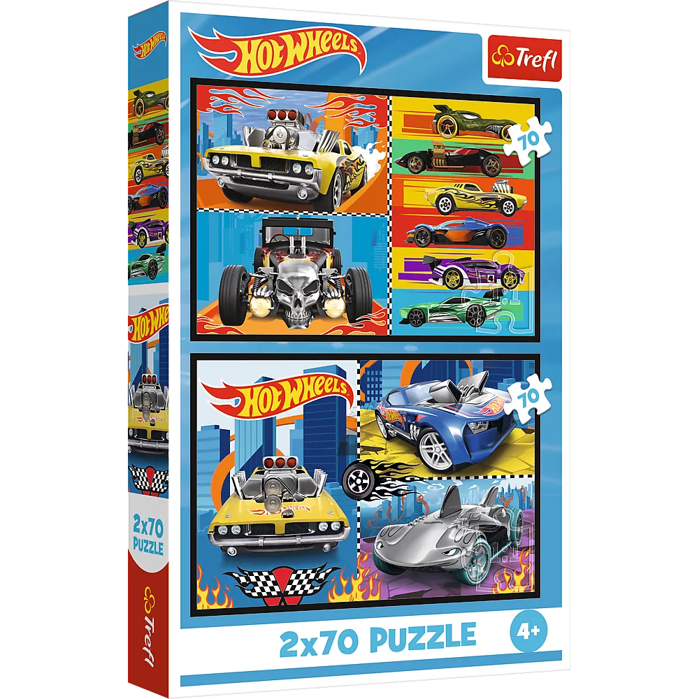 Trefl „Hot Wheels automobiliai“ – 2×70 det. dėlionės